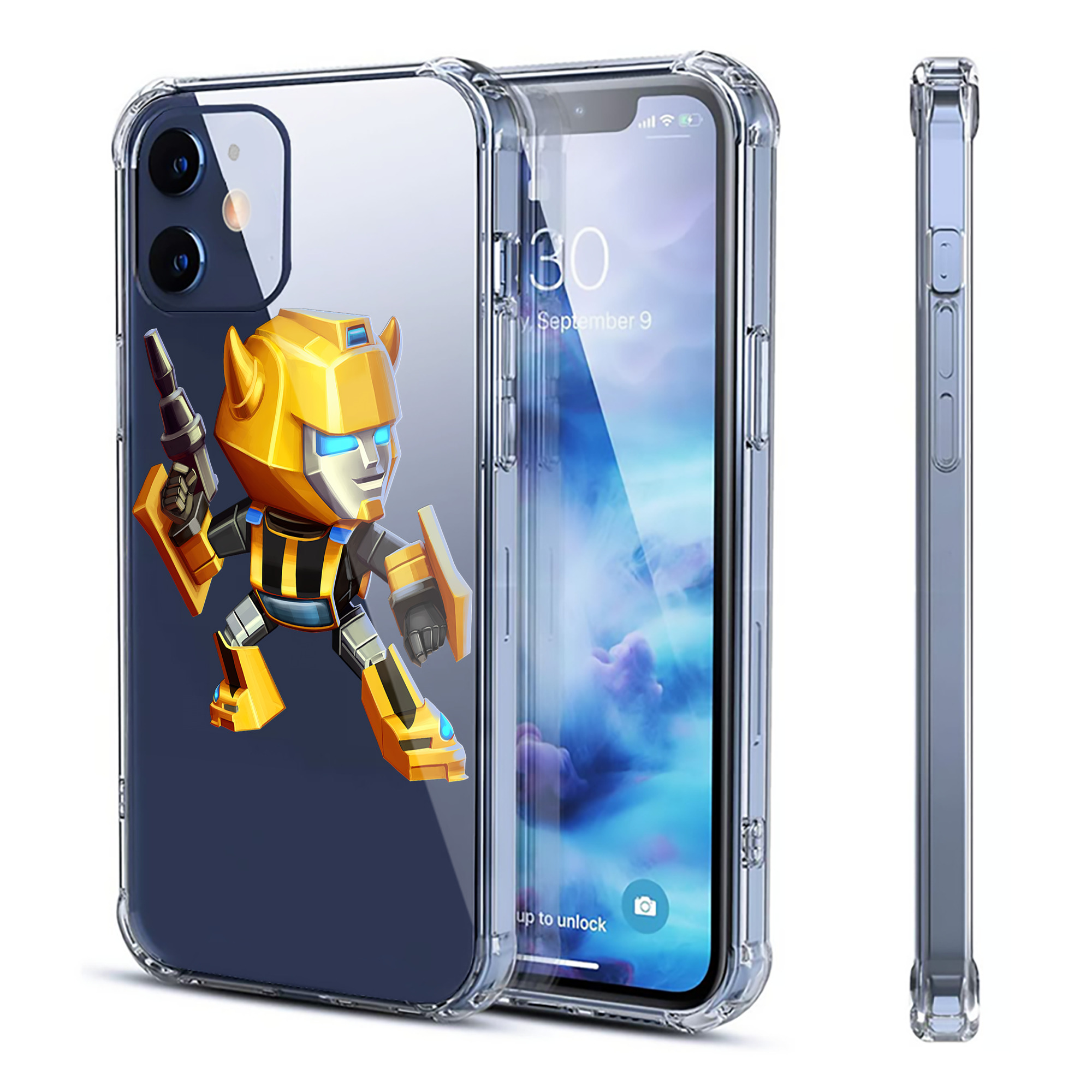 （画像用） Transformers トランスフォーマー 【iPhone 12シリーズ対応】透明スマホケース（クリアソフトケース）